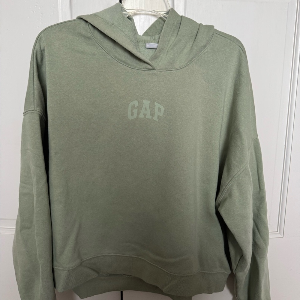 GAP Green Pullover Sweater with Tonal Logo